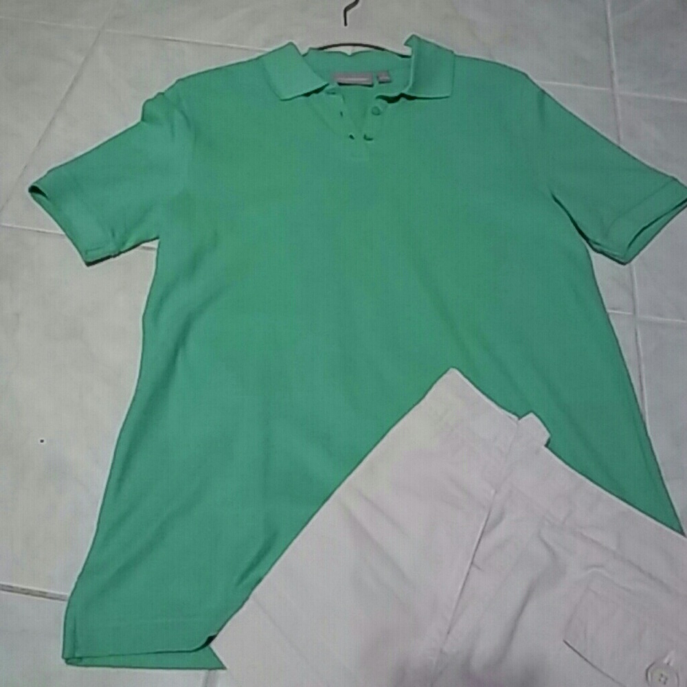 Croft & Barrow light green classic polo sz Sm/ Md
